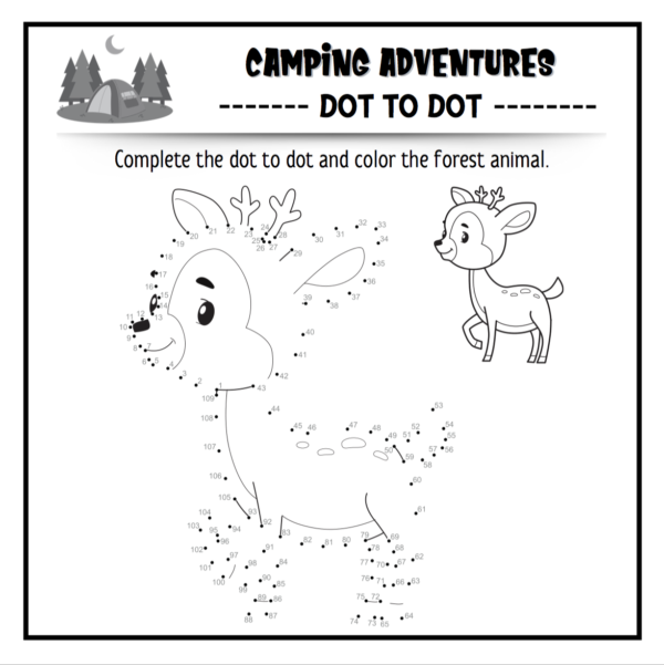 Camping Adventures: Coloring and Activity Book for Kids - Image 3